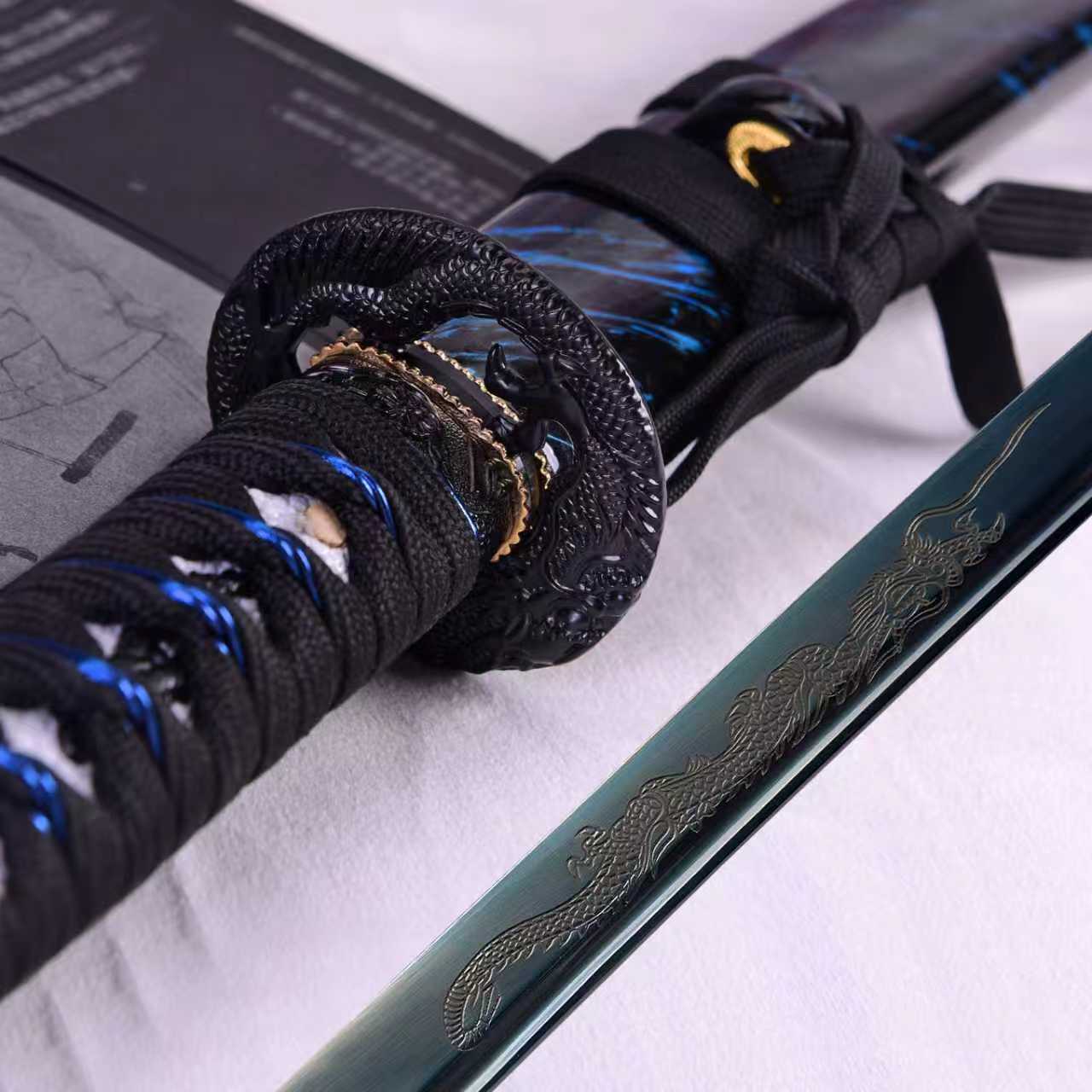 Dragonspring Forge Azure Dragon Katana