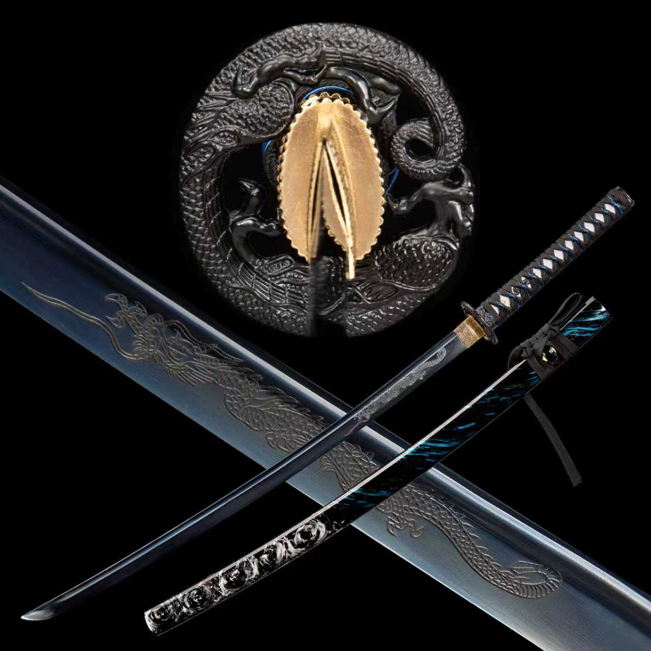 Dragonspring Forge Azure Dragon Katana