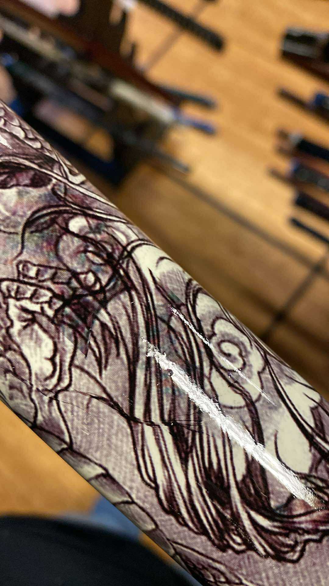 Dragonspring Katana - Silver Dragon - T10 Steel Clay Tempered