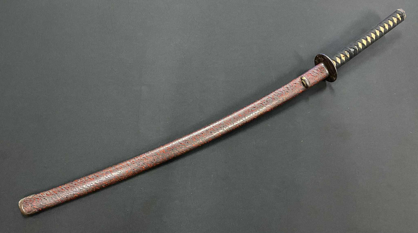 Antique Nihonto - Long Katana in Koshirae - Late Edo (150 years old) - NBTHK Attributed to Shinshinto Jumyo