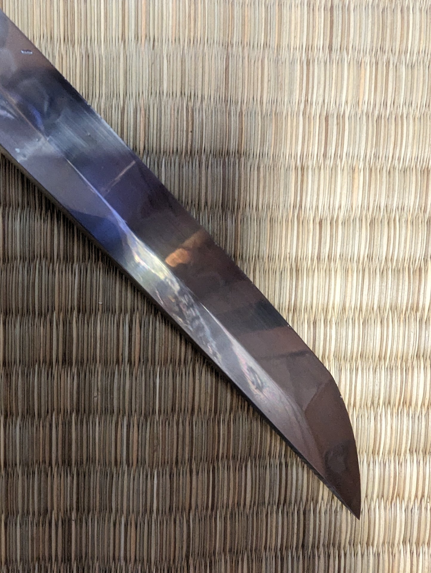 OVERSTOCK Moritaka Katana - Crimson Chrysanthemum- L6 clay tempered