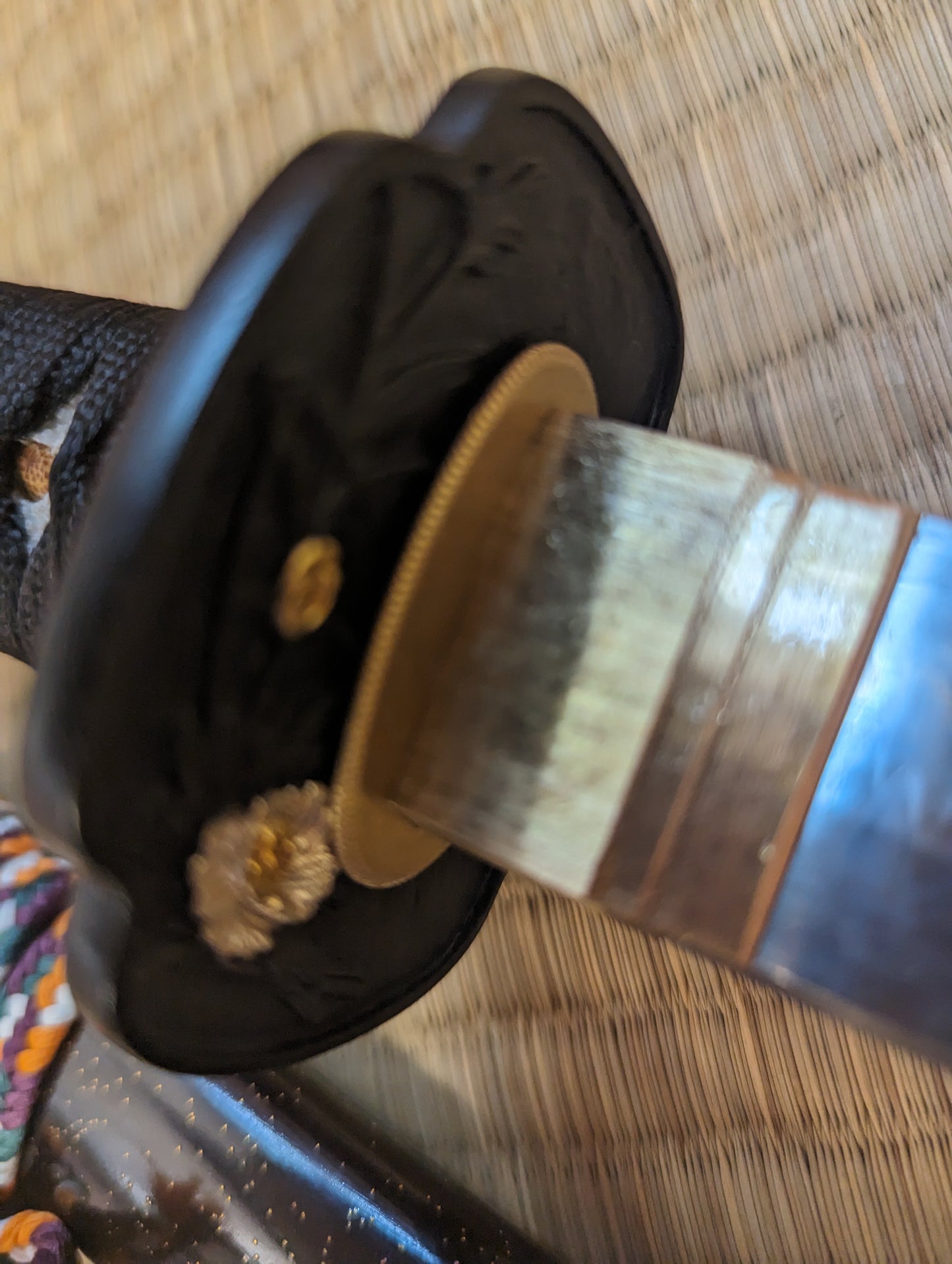 OVERSTOCK Moritaka Katana - Crimson Chrysanthemum- L6 clay tempered