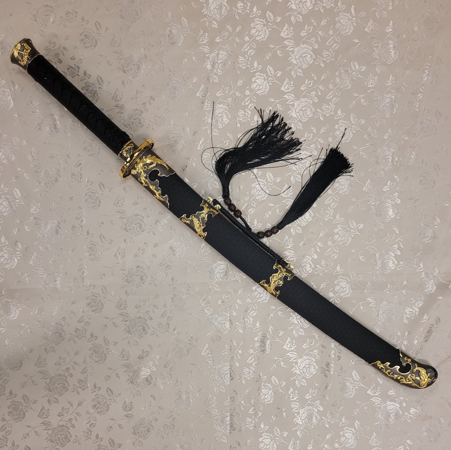 Dao, Etched Manganese Steel, Dragon-Phoenix Theme