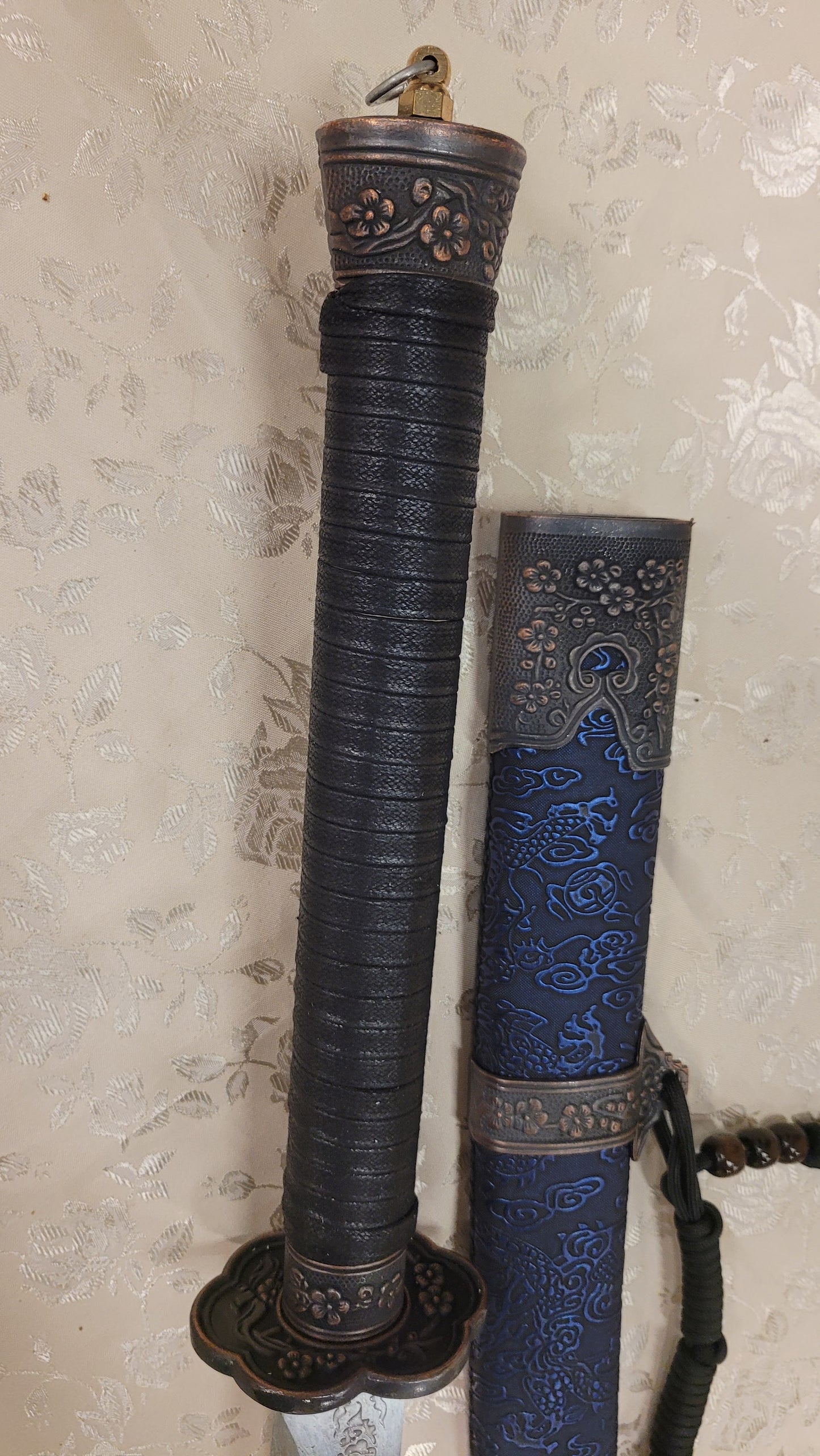 Dao - Blue Cherry - Etched Manganese Steel