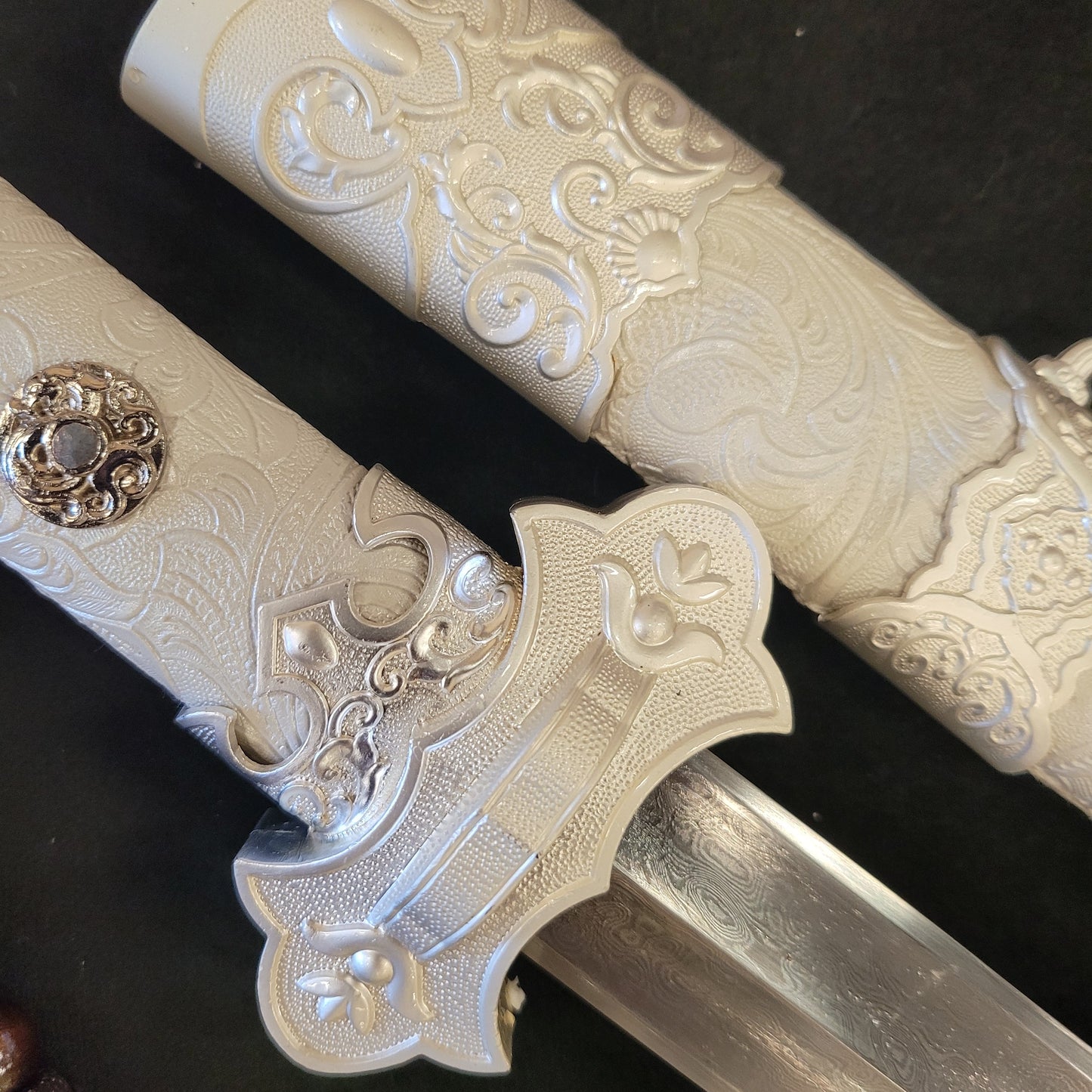 Tang Jian - White Court - Damascus Steel