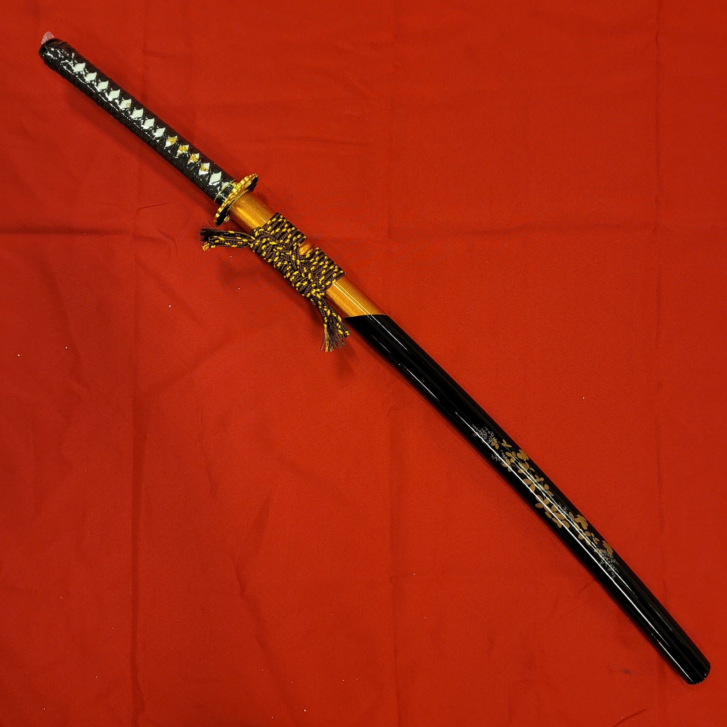 Katana - Red Damascus - Autumn Theme