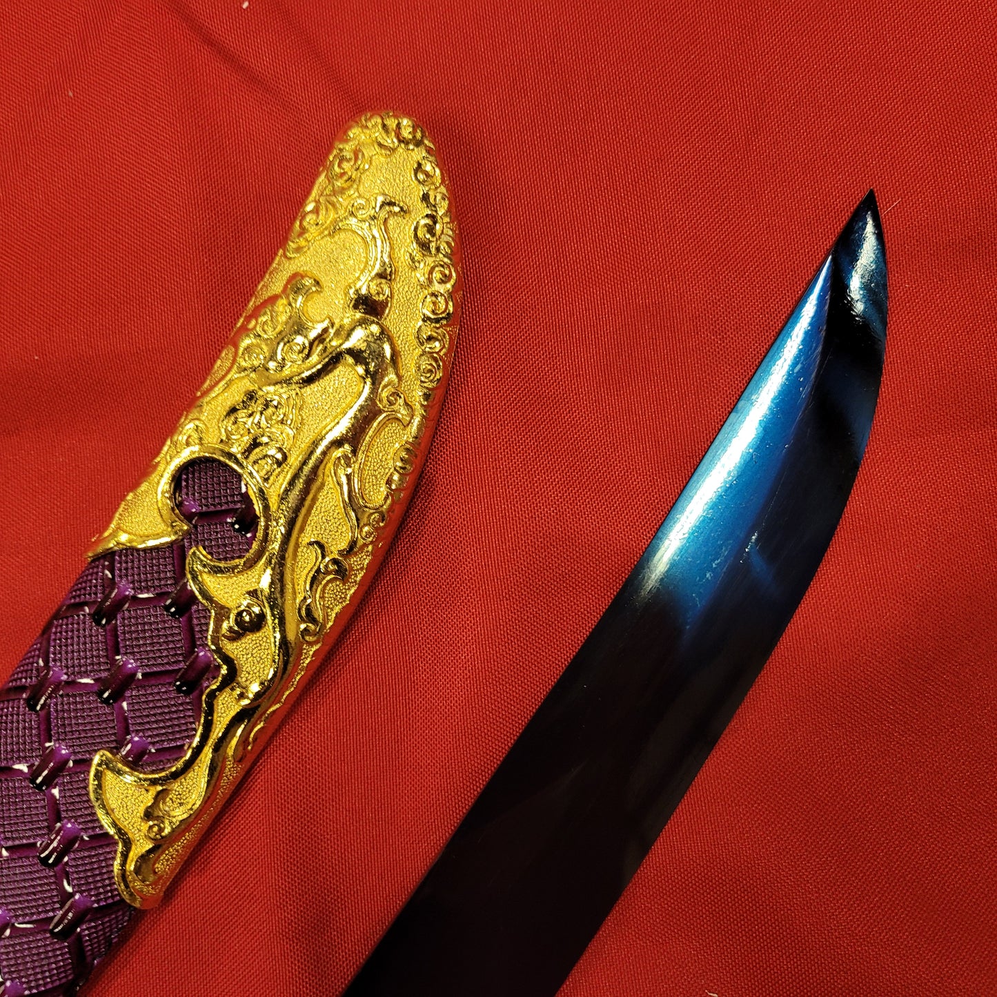 Dao, Blue Manganese Steel, Plum Blossom Theme