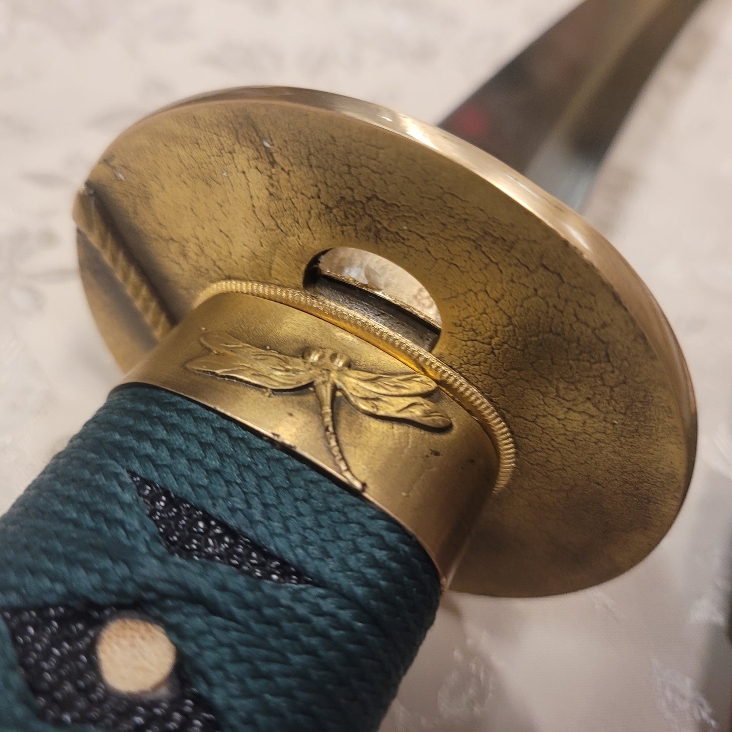 MADE TO ORDER Phoenix Armory Tanto - T10 Fire Hamon, Copper Dragonfly Theme