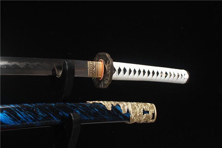 Ghost of Tsushima Sakai Clan Blades - Brass Fittings/T10 Clay Tempered Blade