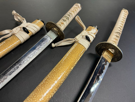 USED - Display Daisho 2 Sword Set Aluminum Zinc Blades