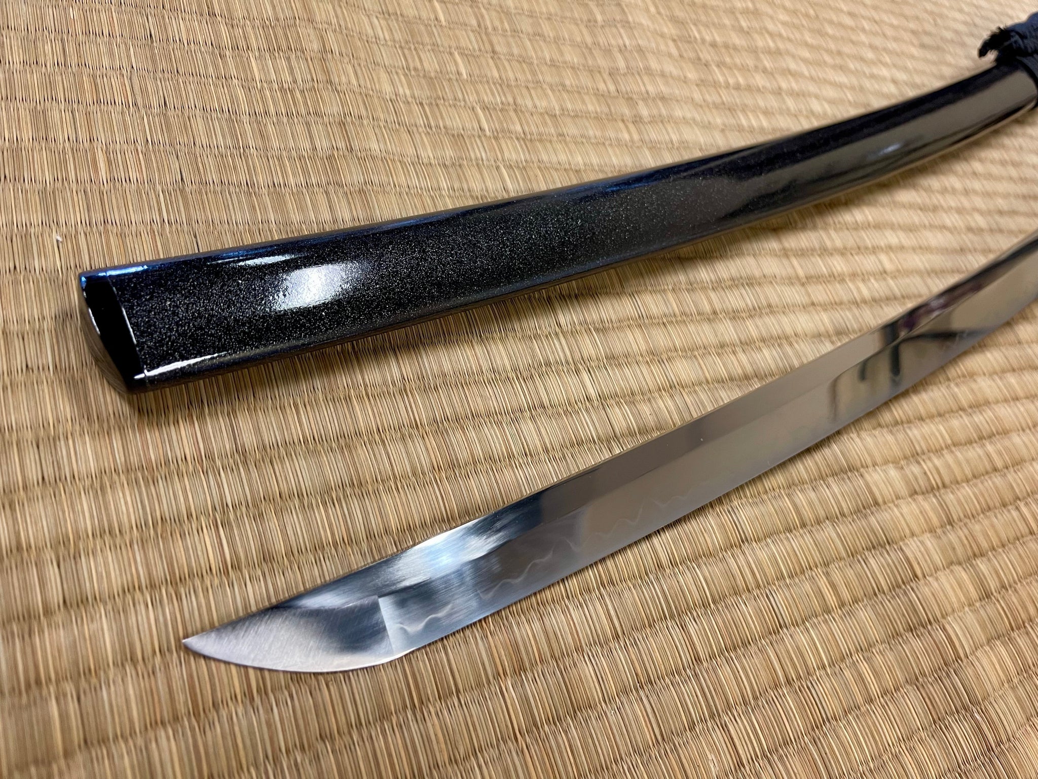 Moritaka Razor Black Imperial Katana - T10 Clay Tempered