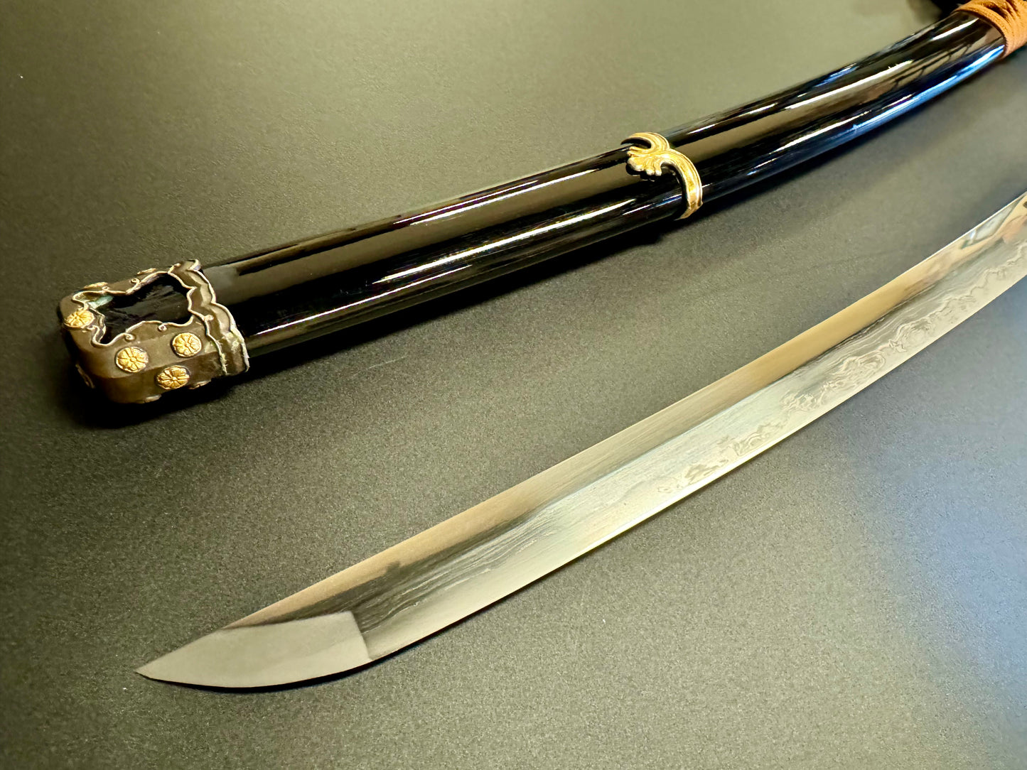 Legacy Blades Golden Imperial Tachi -  - Sanmai folded steel, clay tempered, 3-shade polish