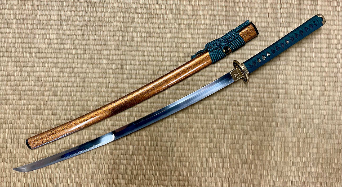 Moritaka Razor Katana - Sun Cherry   - T10 Clay-Tempered Hadori Polish