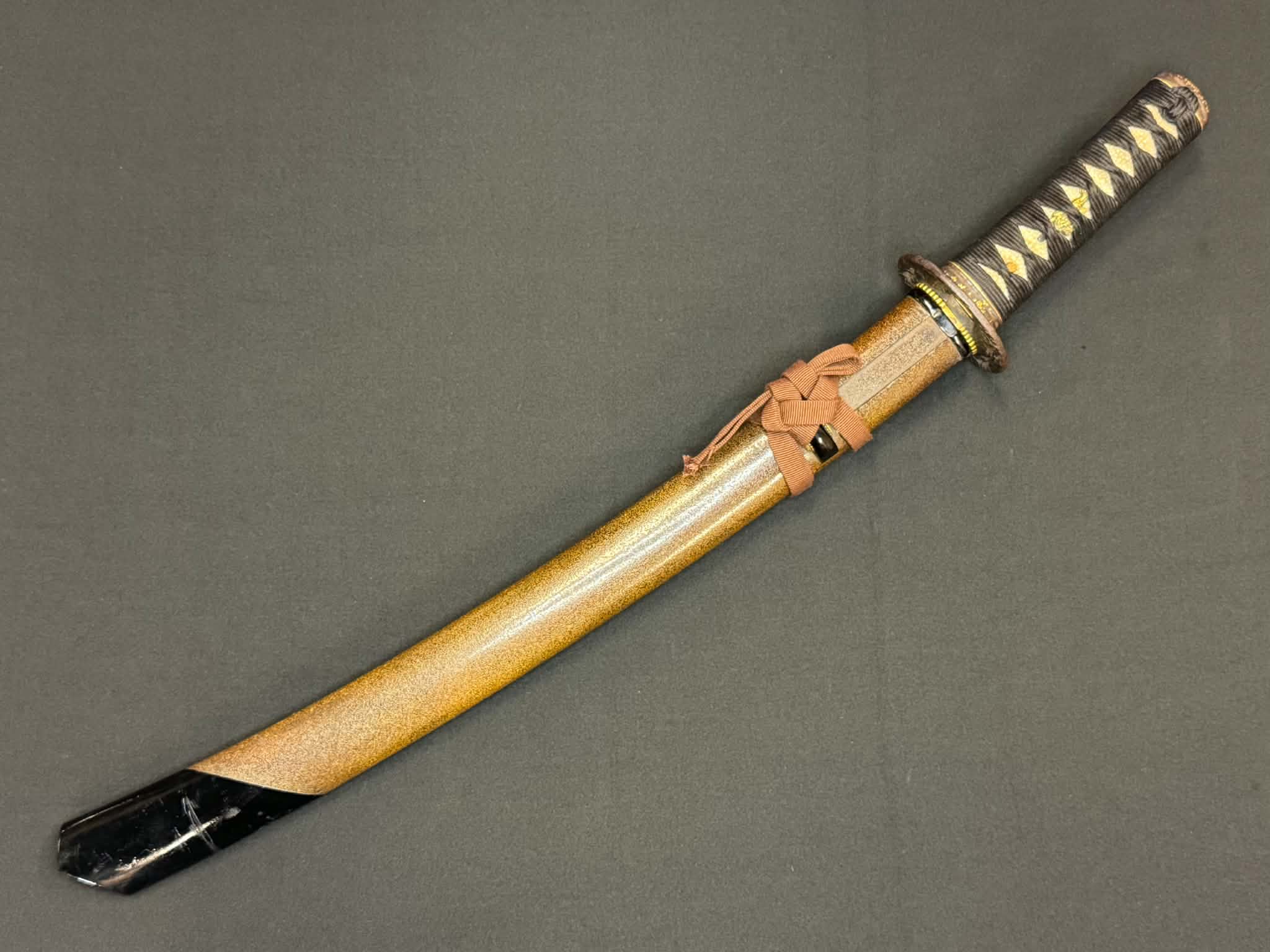 Antique Nihonto - Late Edo (150+ years old) Kogarasu Zukuri Wakizashi in Koshirae, NBTHK attributed to Jumyo