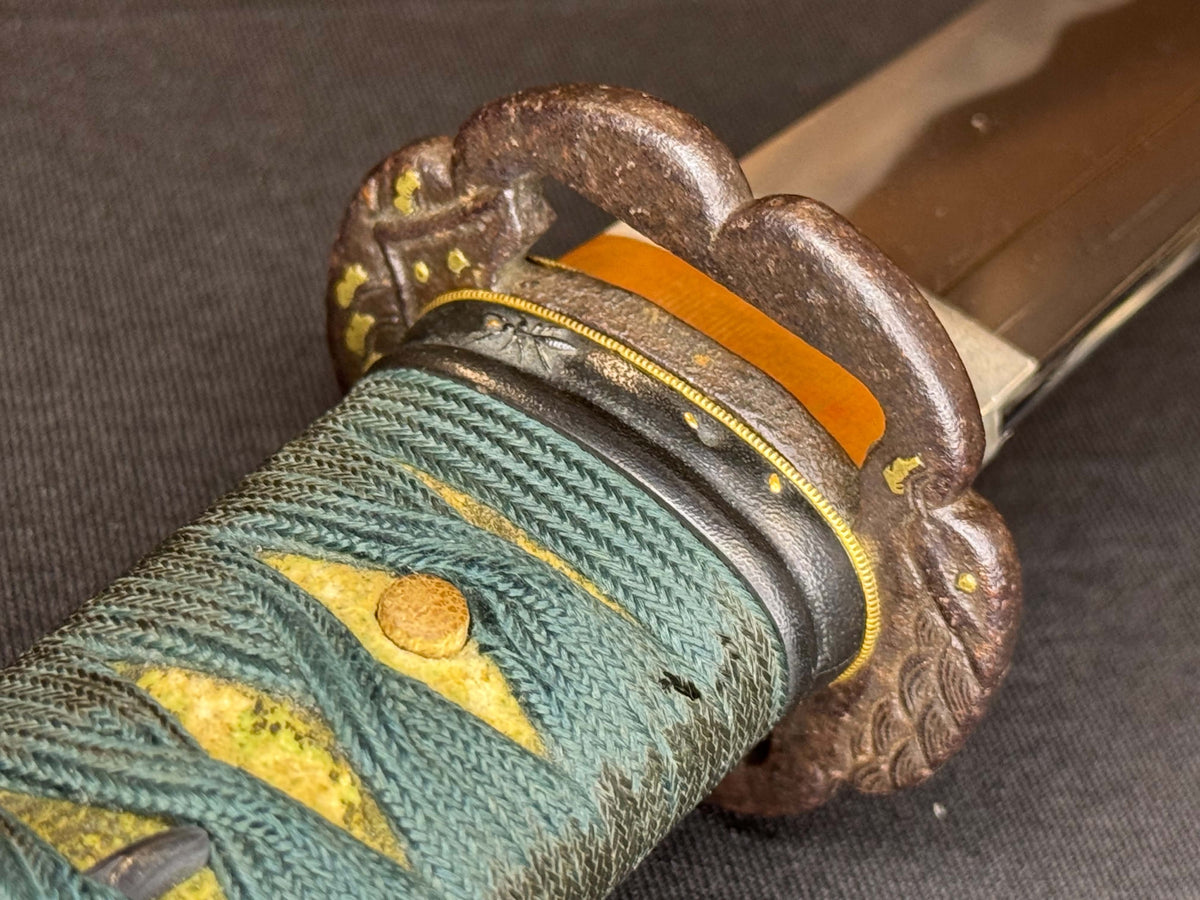 Antique Nihonto - Wakizashi with Koshirae, Signed Kanenori, NBTHK certified