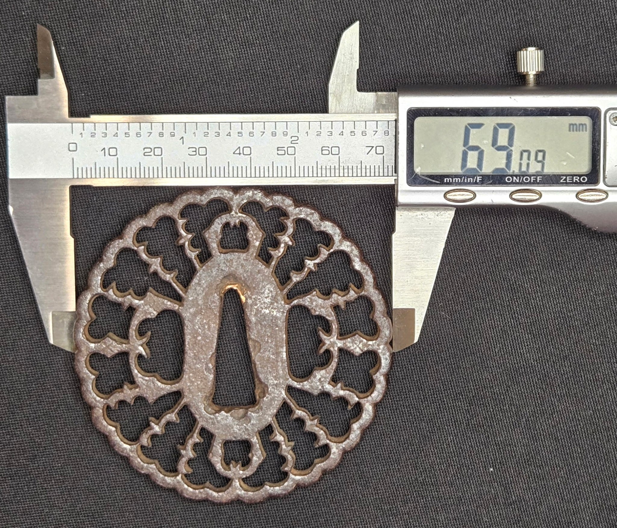 Antique Tsuba - Iron Wild Goose