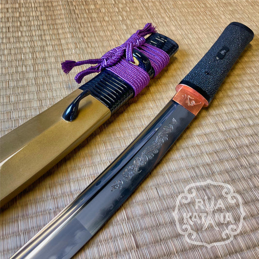 Legacy Blades Osoraku Aikuchi Honsanmai Wakizashi with Horimono
