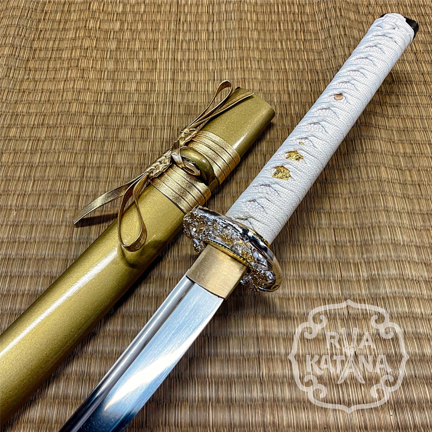 Dragonspring Katana - Gold Plum - 1060 Steel