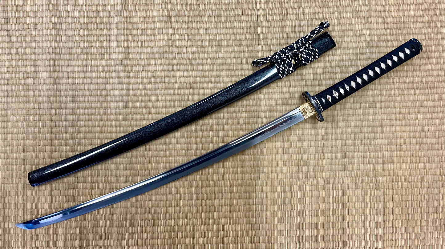 Moritaka Razor Prestige Katana - Dragon Scholar - T10 Clay-Tempered Choji Hamon Hadori Polish