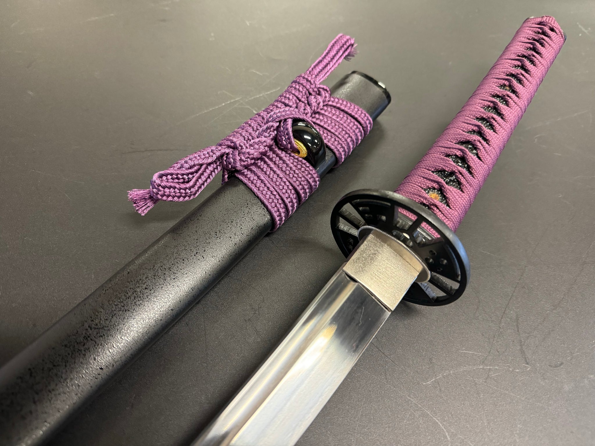 Moritaka Vortex - Iron Plum Katana - Spring Steel 9260