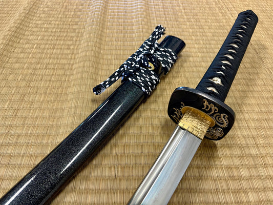 Moritaka Razor Prestige Katana - Dragon Scholar - T10 Clay-Tempered Choji Hamon Hadori Polish