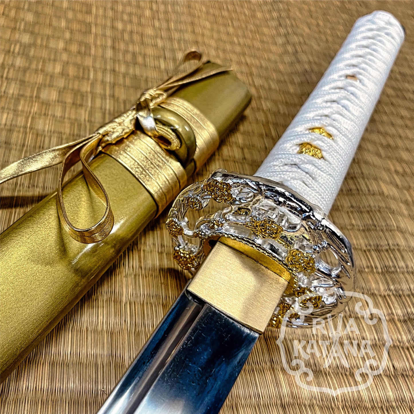 Dragonspring Katana - Gold Plum - 1060 Steel