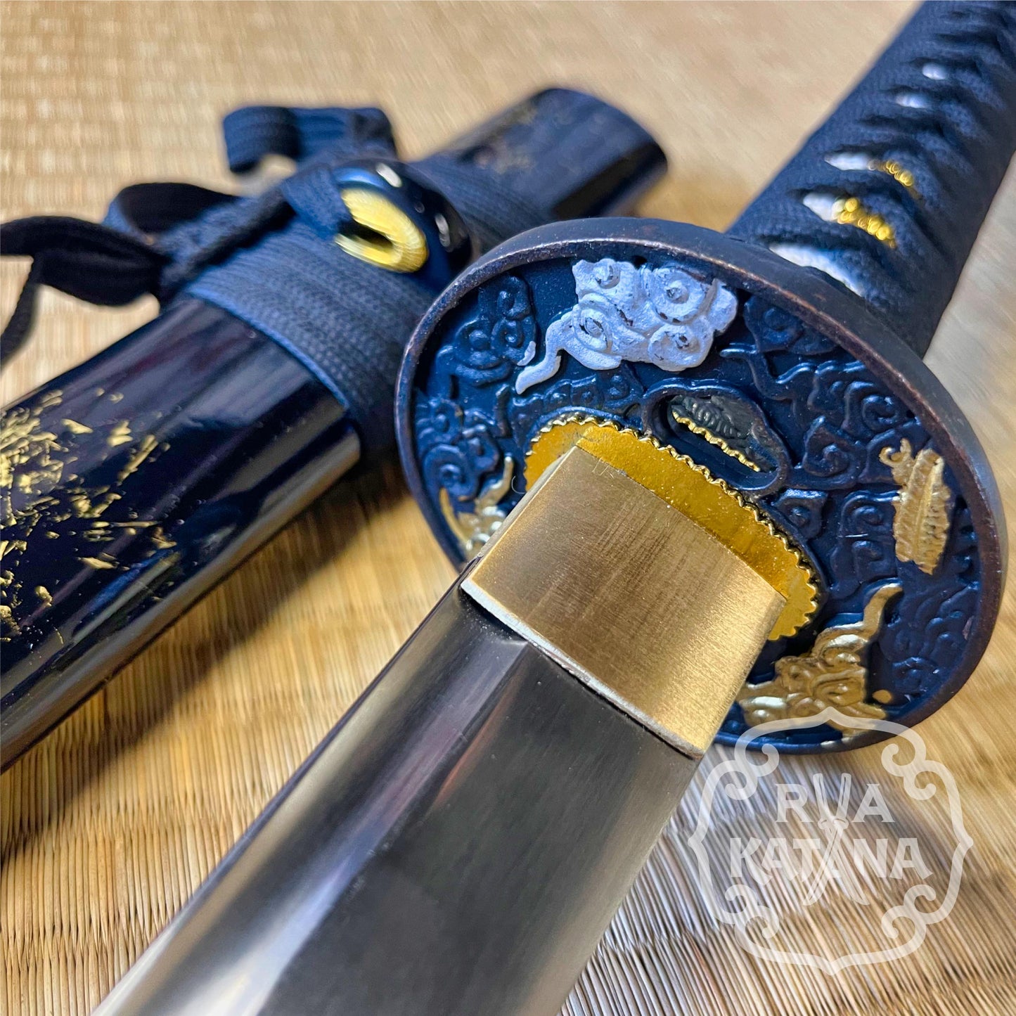 Katana, 1060 Steel, Cloud Dragon Theme