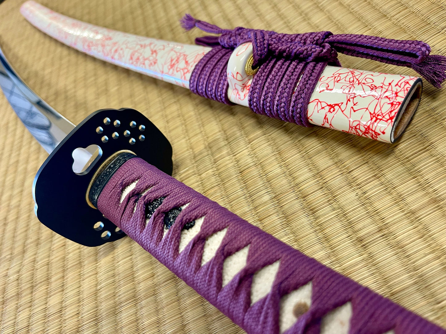 Moritaka Razor Katana - Huntress - T10 Clay-Tempered Hadori Polish