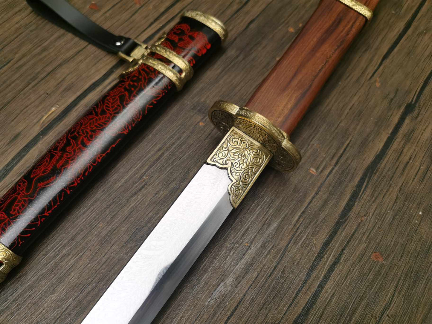 Cloudhammer Jian - Tang Dynasty Style - Functional Sanmai damascus