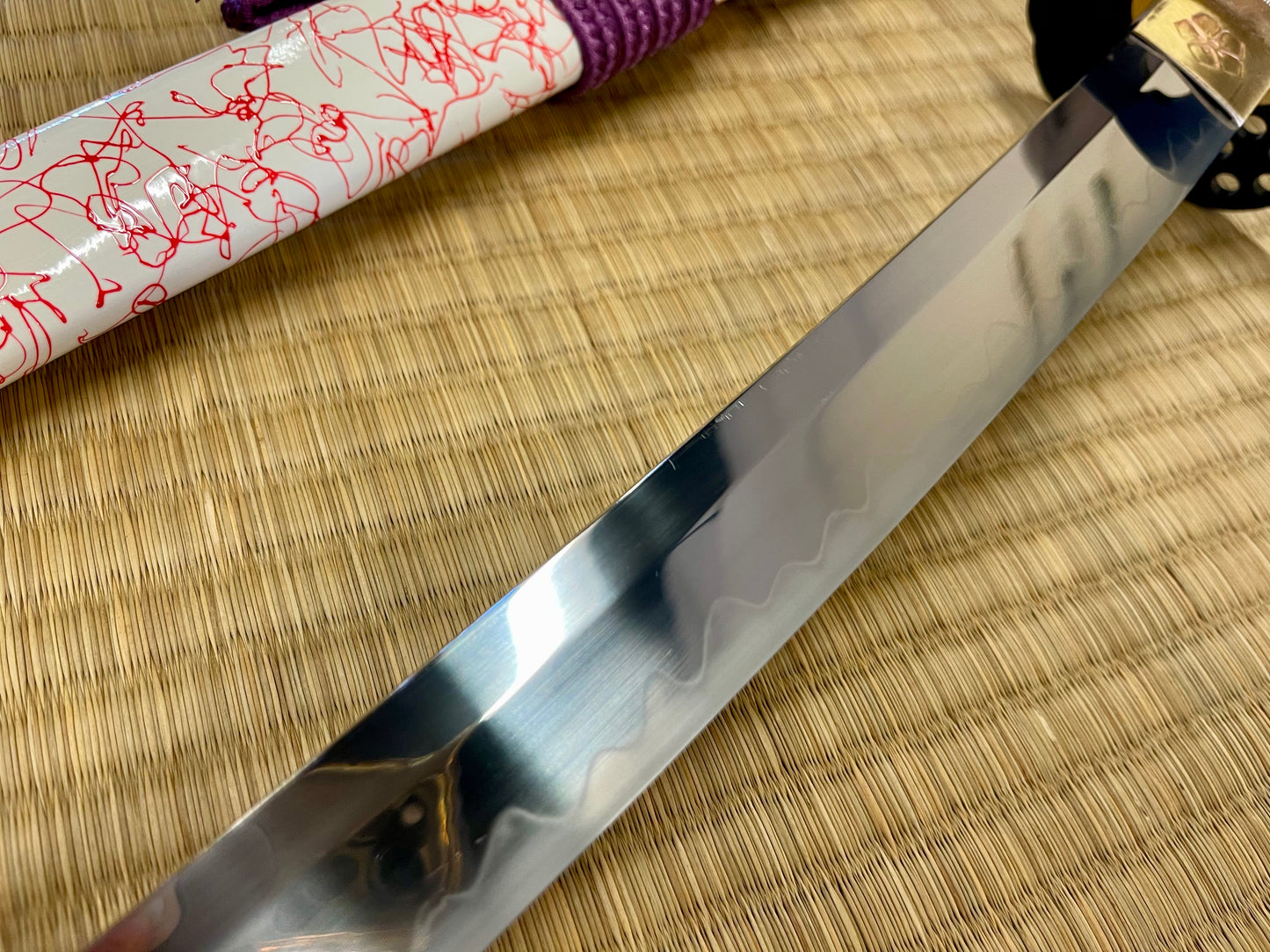 Moritaka Razor Katana - Huntress - T10 Clay-Tempered Hadori Polish