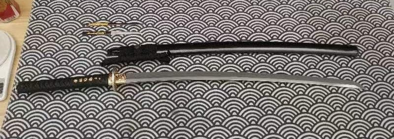 Cloudhammer Katana - Hidden Dragon, Dragon Sakura - sx105v Japanese Tool Steel - Ko-Choji Hamon