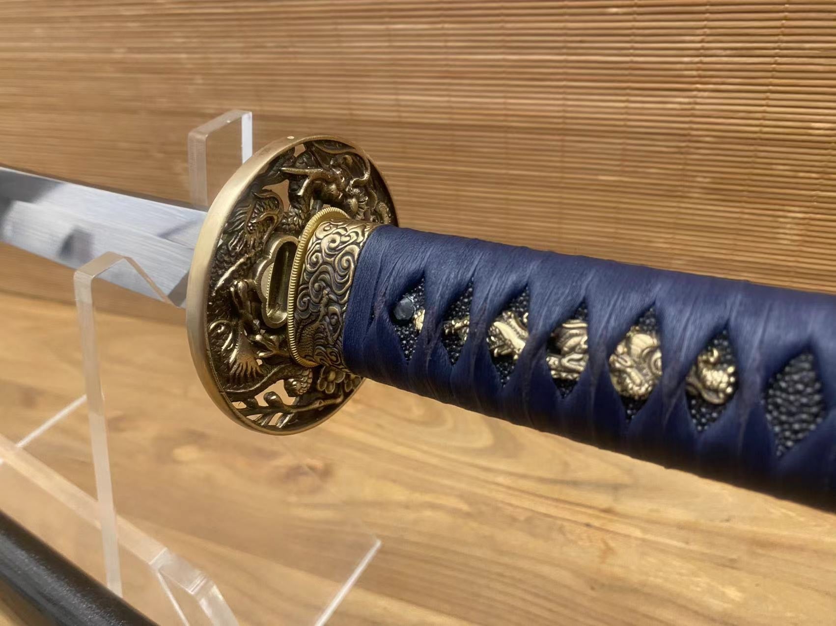 Cloudhammer Dragon Cherry Katana - s5 low molybdenum Taiwan variant shock steel