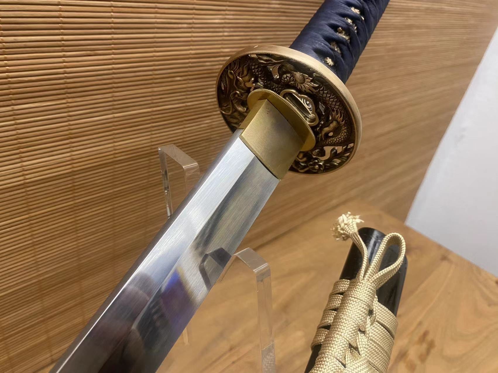 Cloudhammer Dragon Cherry Katana - s5 low molybdenum Taiwan variant shock steel