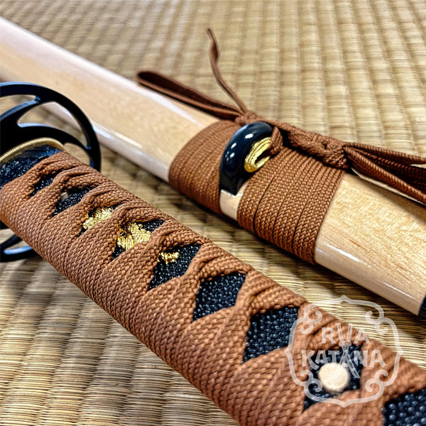 Katana, Wood Swirl 1060 Steel, iron swirl Theme RVA Katana