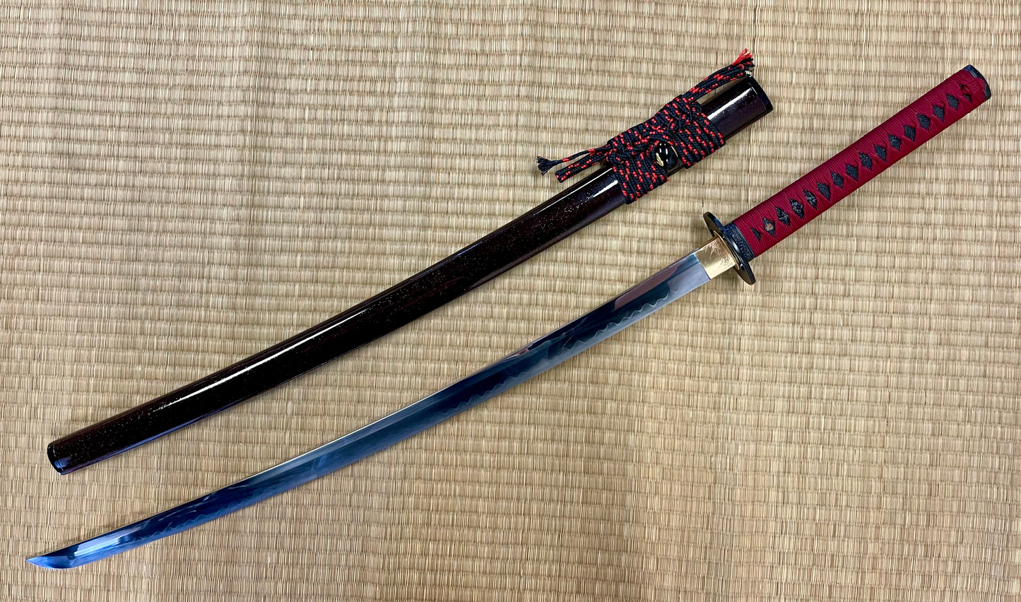 Moritaka Razor Blood Higo Katana - T10 Clay-Tempered Hadori Polish