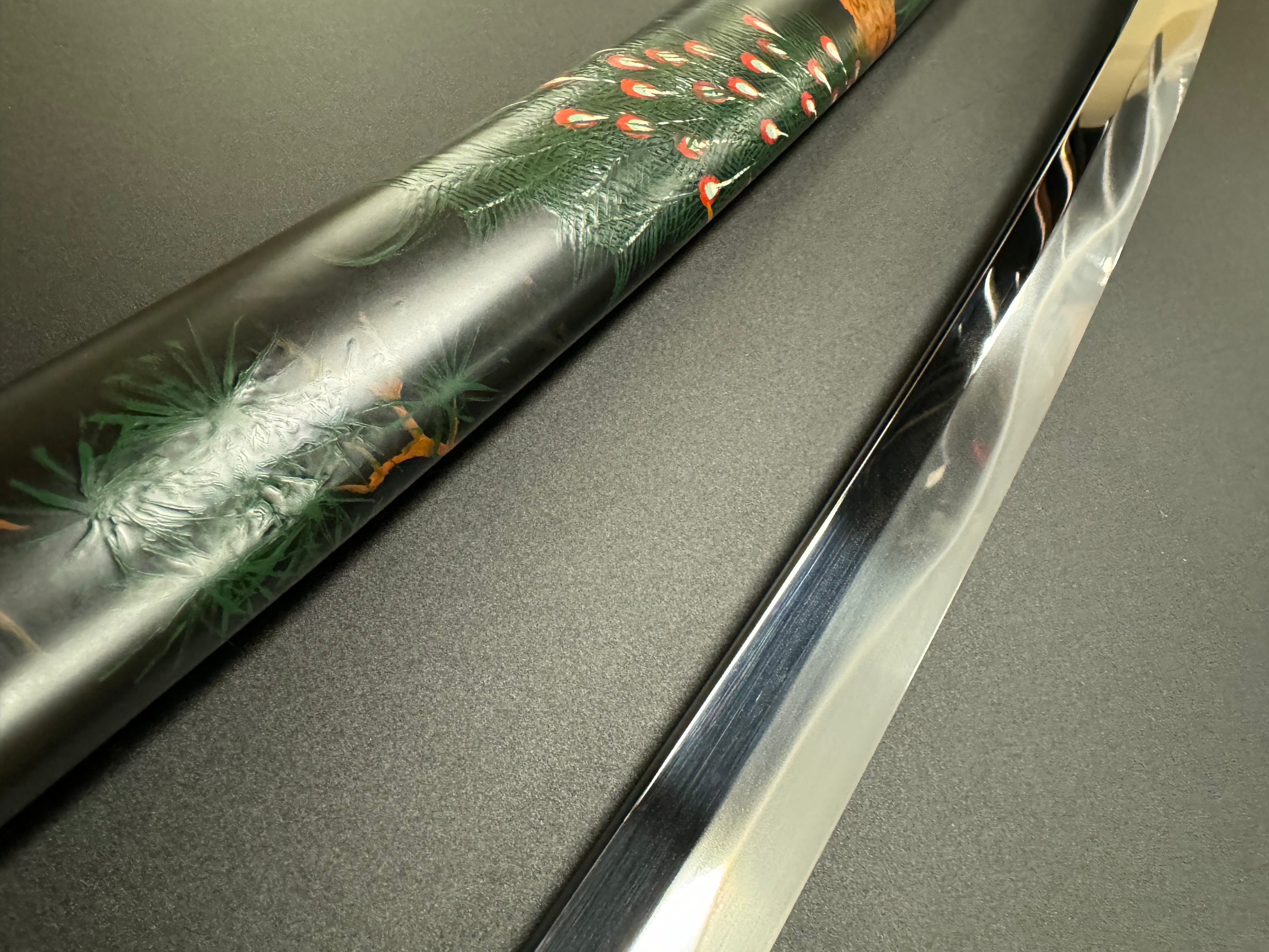 MADE TO ORDER Phoenix Arms Emerald Peacock Katana