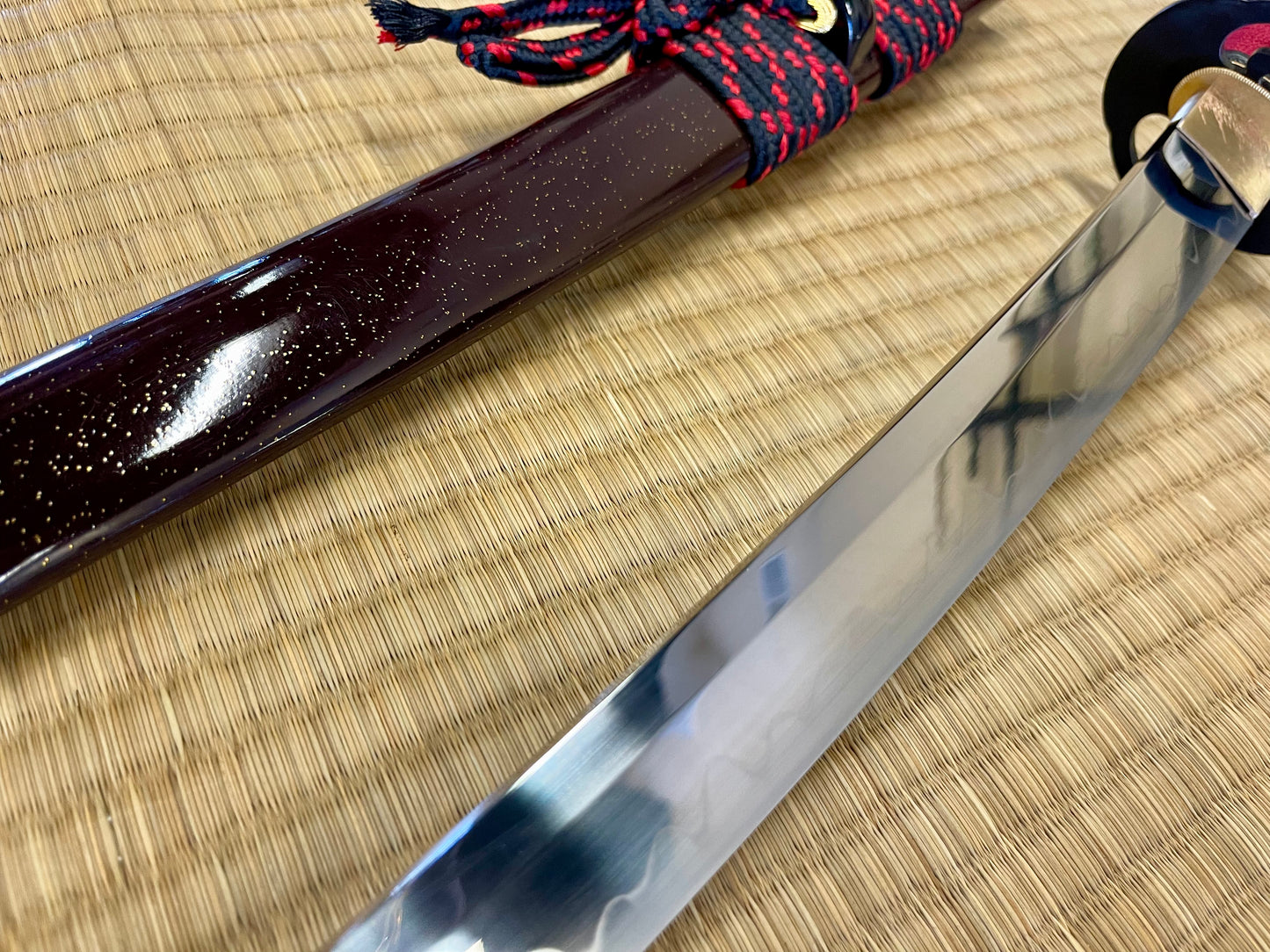 Moritaka Razor Blood Higo Katana - T10 Clay-Tempered Hadori Polish