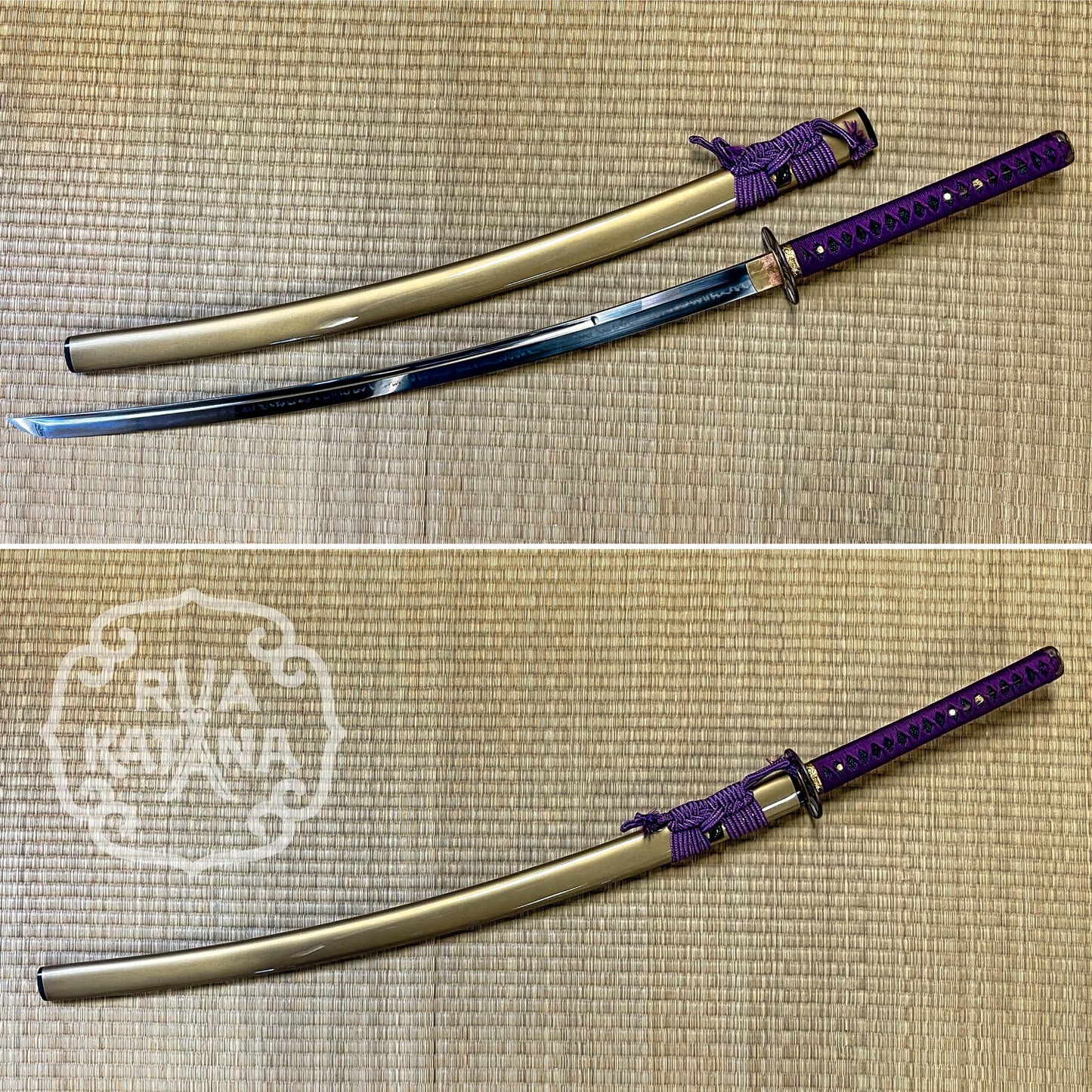 Legacy Blades Purple Arrow Dragon O-Katana - Choji Hamon, Koshi Sori 1095