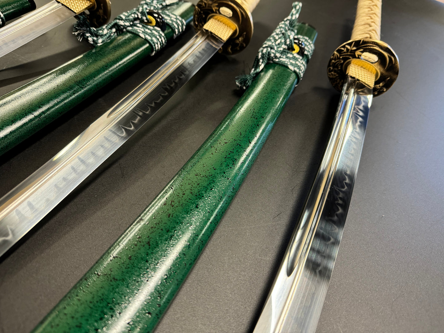 Phoenix Arms 3-Sword Set - Jade Bamboo Naginata Naoshi T10
