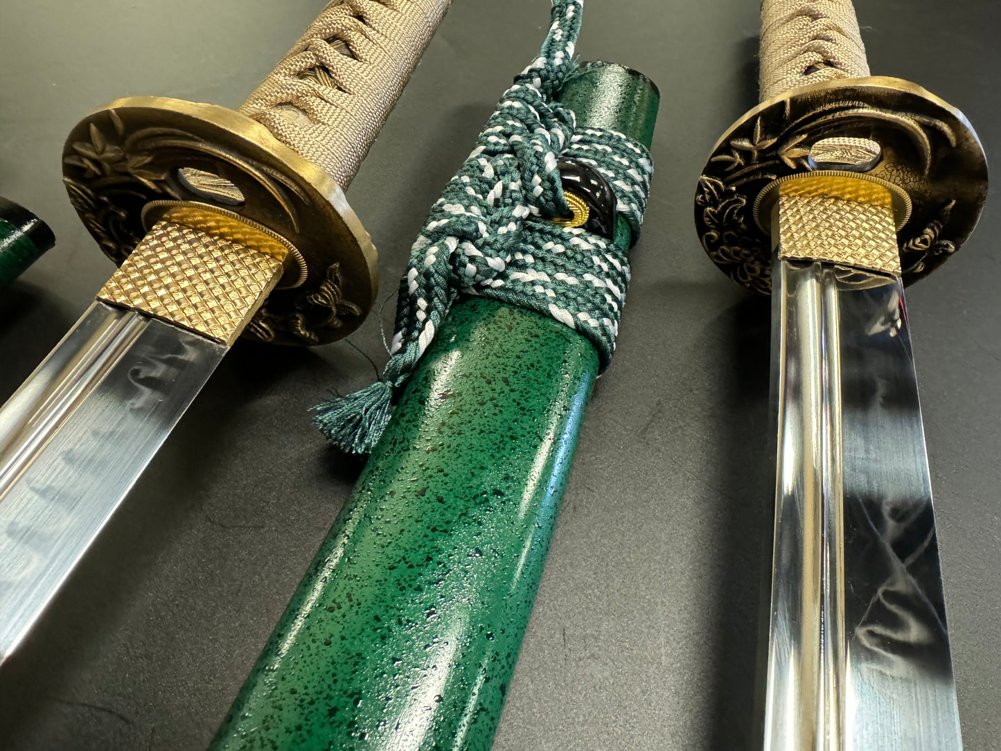 Phoenix Arms 3-Sword Set - Jade Bamboo Naginata Naoshi T10