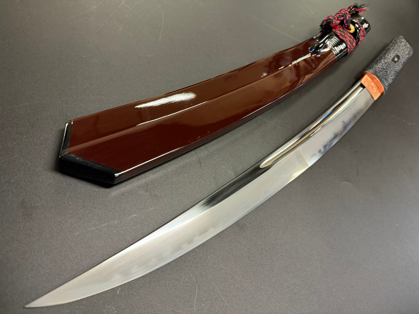 Legacy Blades Osoraku Aikuchi Honsanmai Wakizashi (Deep Crimson)