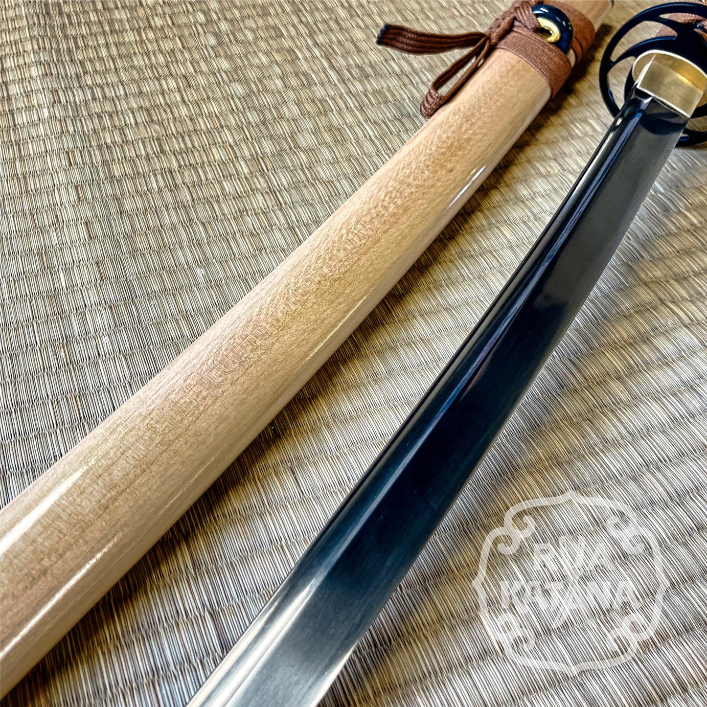 Dragonspring Katana - Wood Swirl -  1060 Steel