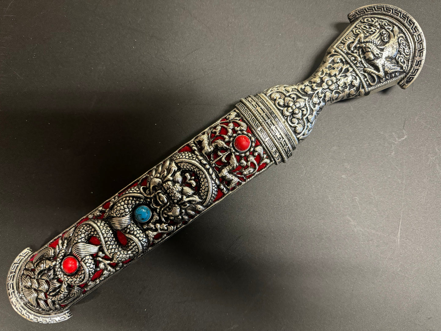 Tibetan Red Cermonial Ritual Dagger