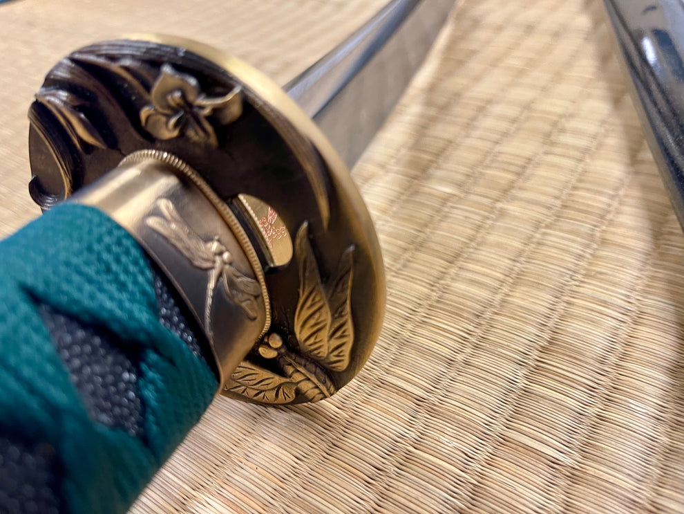 Moritaka Katana - Jade Dragonfly Razor - T10 Differentially Hardened/H ...