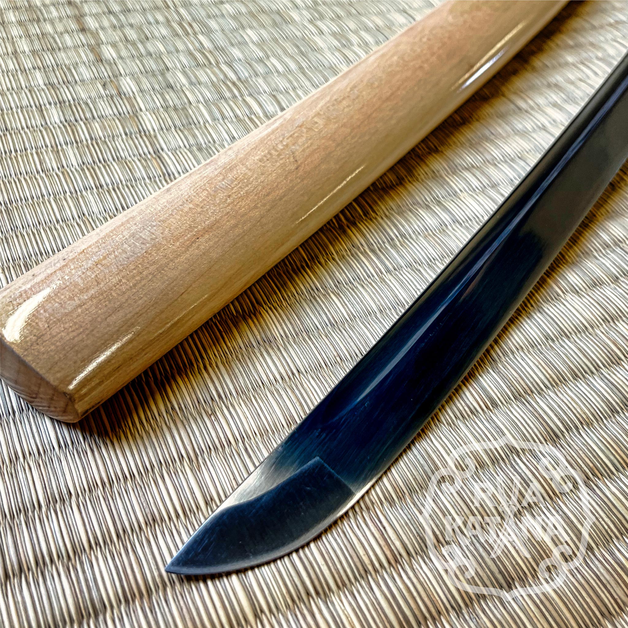 Katana, Wood Swirl 1060 Steel, iron swirl Theme RVA Katana