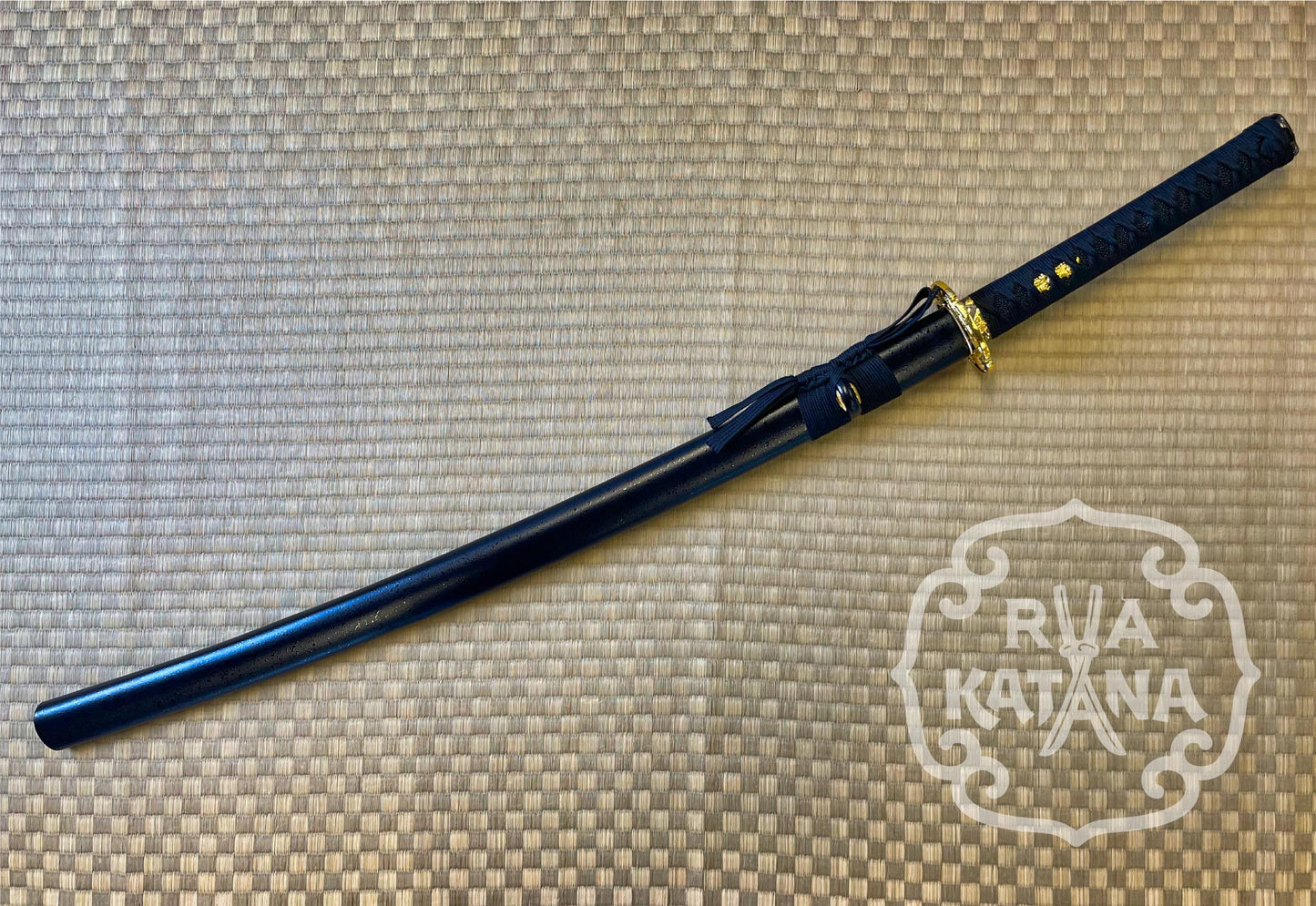 Dragonspring Katana - Black Samurai - 1060 Steel