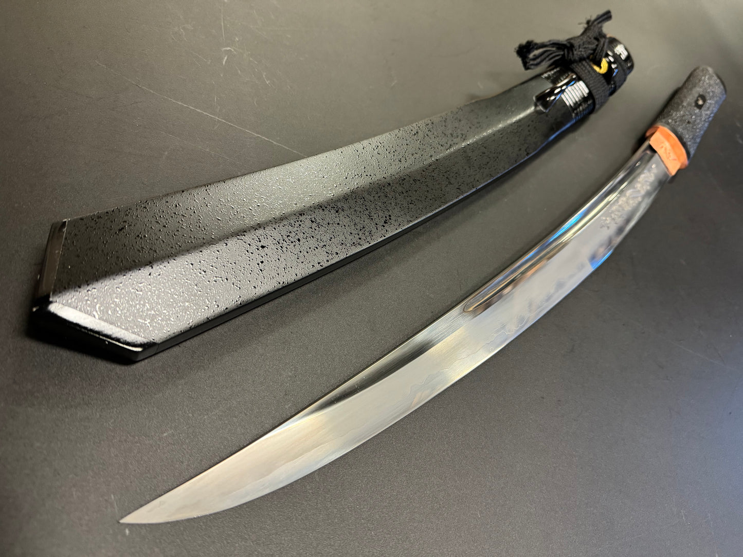 Legacy Blades Osoraku Aikuchi Honsanmai Wakizashi with Horimono Black