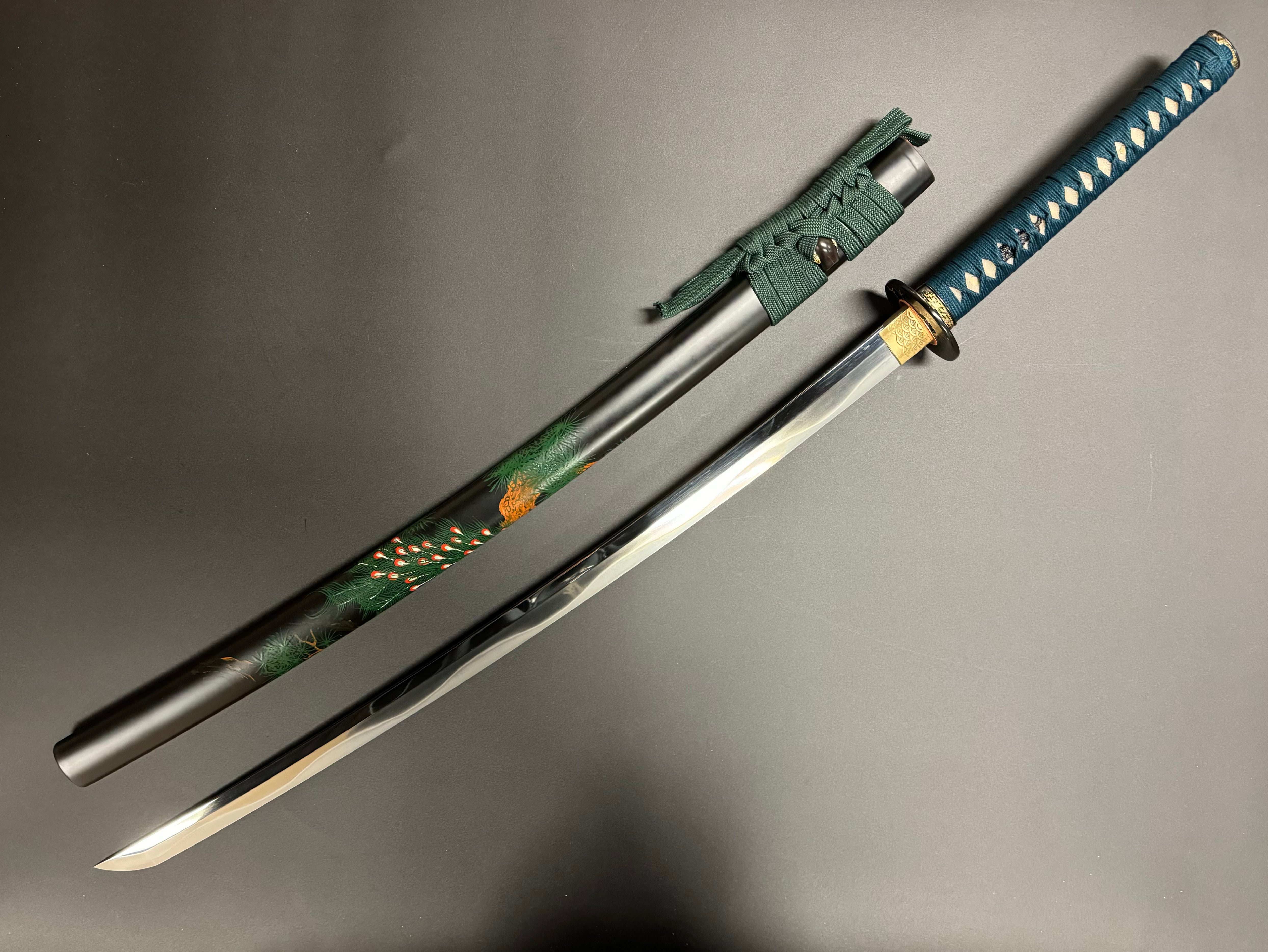MADE TO ORDER Phoenix Arms Emerald Peacock Katana