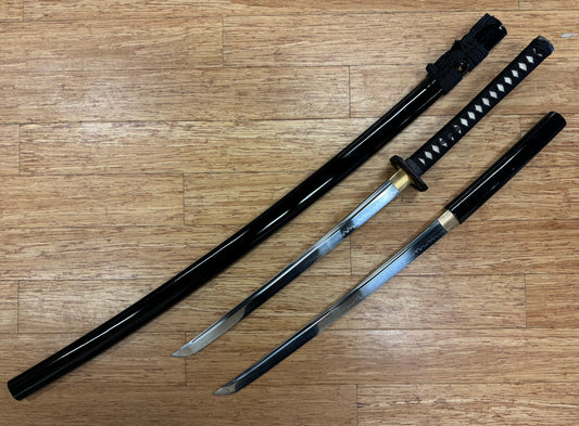 Samurai X Aoshi Shinomori Double Kodachi - T10 clay tempered