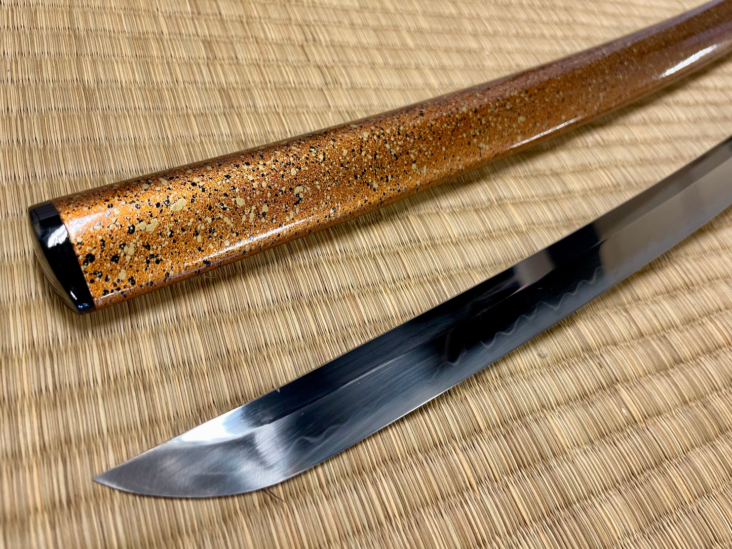 Moritaka Razor Katana - Sun Cherry   - T10 Clay-Tempered Hadori Polish